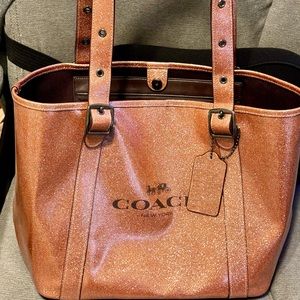 Pink Coach Tote
